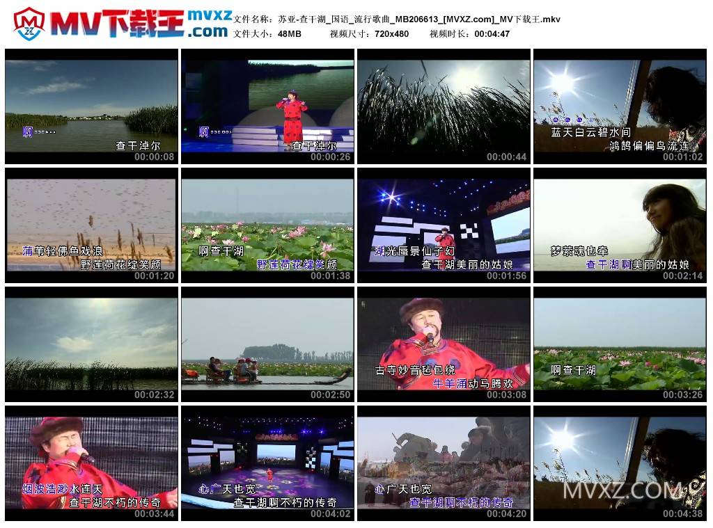 苏亚-查干湖_国语_流行歌曲_MB206613